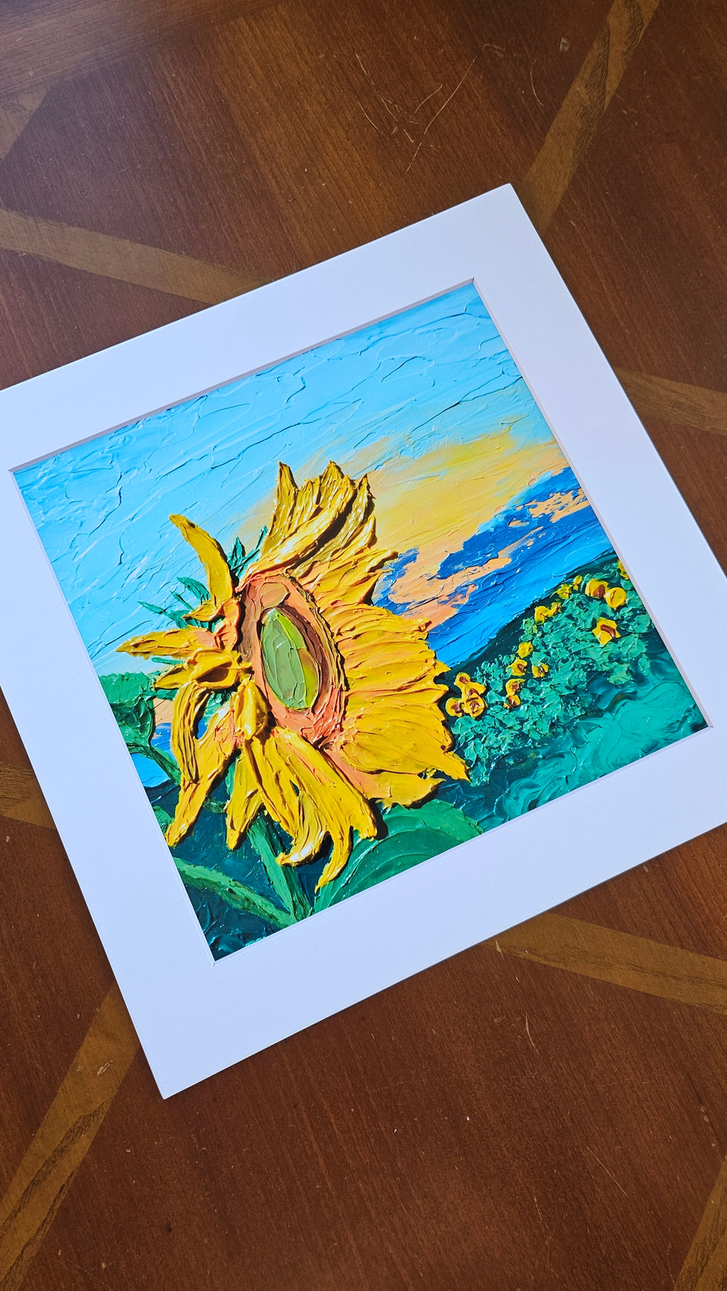 Print of painting, "Sunflowers #1"