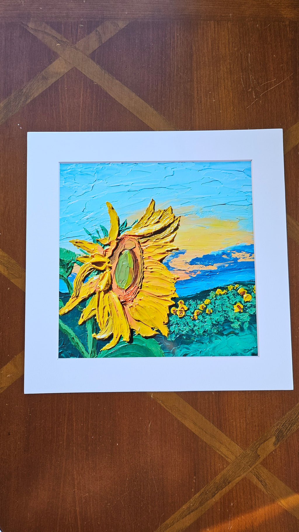 Print of painting, "Sunflowers #1"