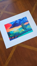 Print of painting, "Thunderhead Field"