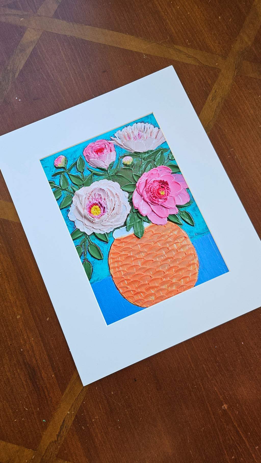 Print of painting, "Peonies #3"