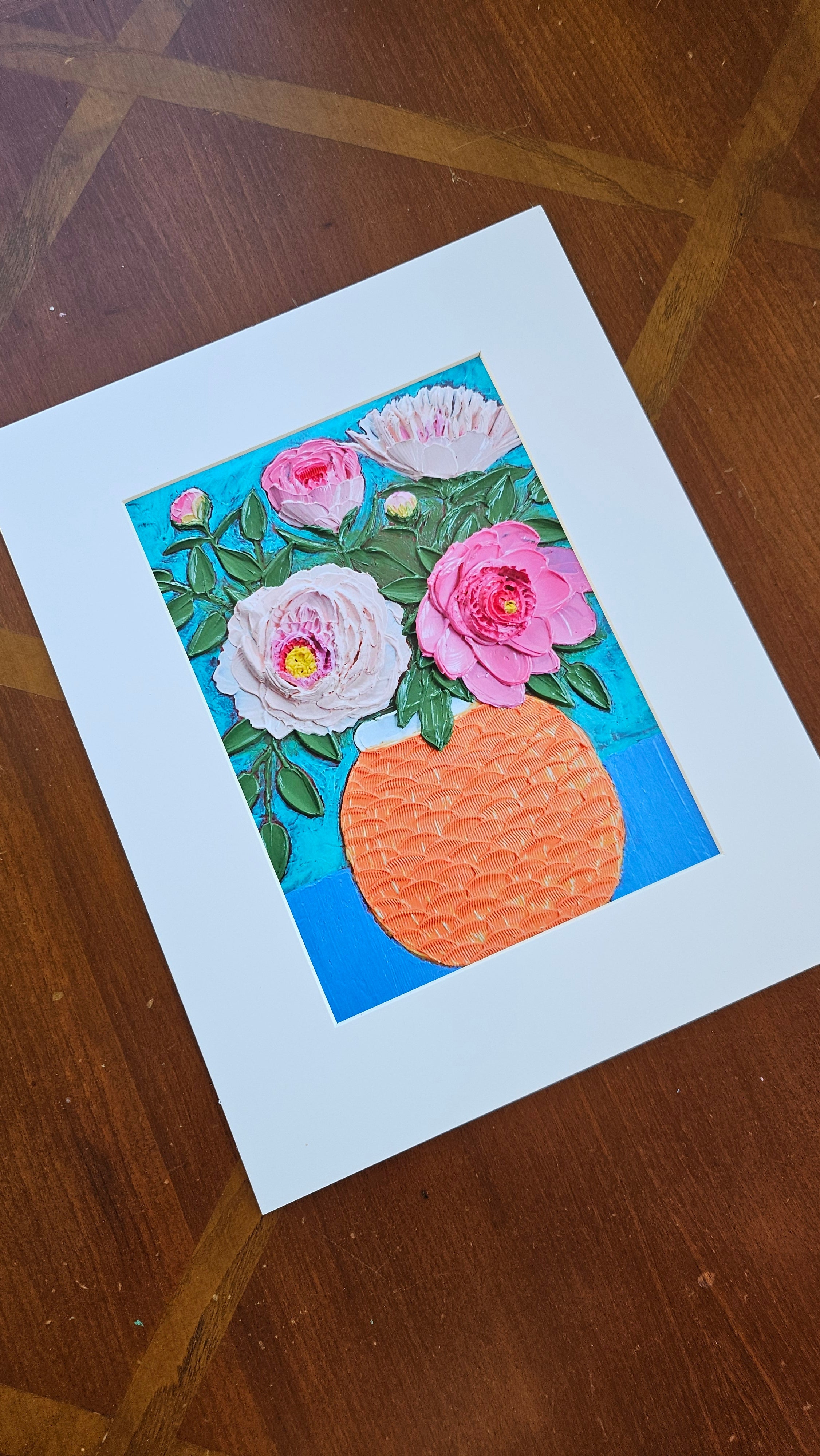 Print of painting, "Peonies #3"