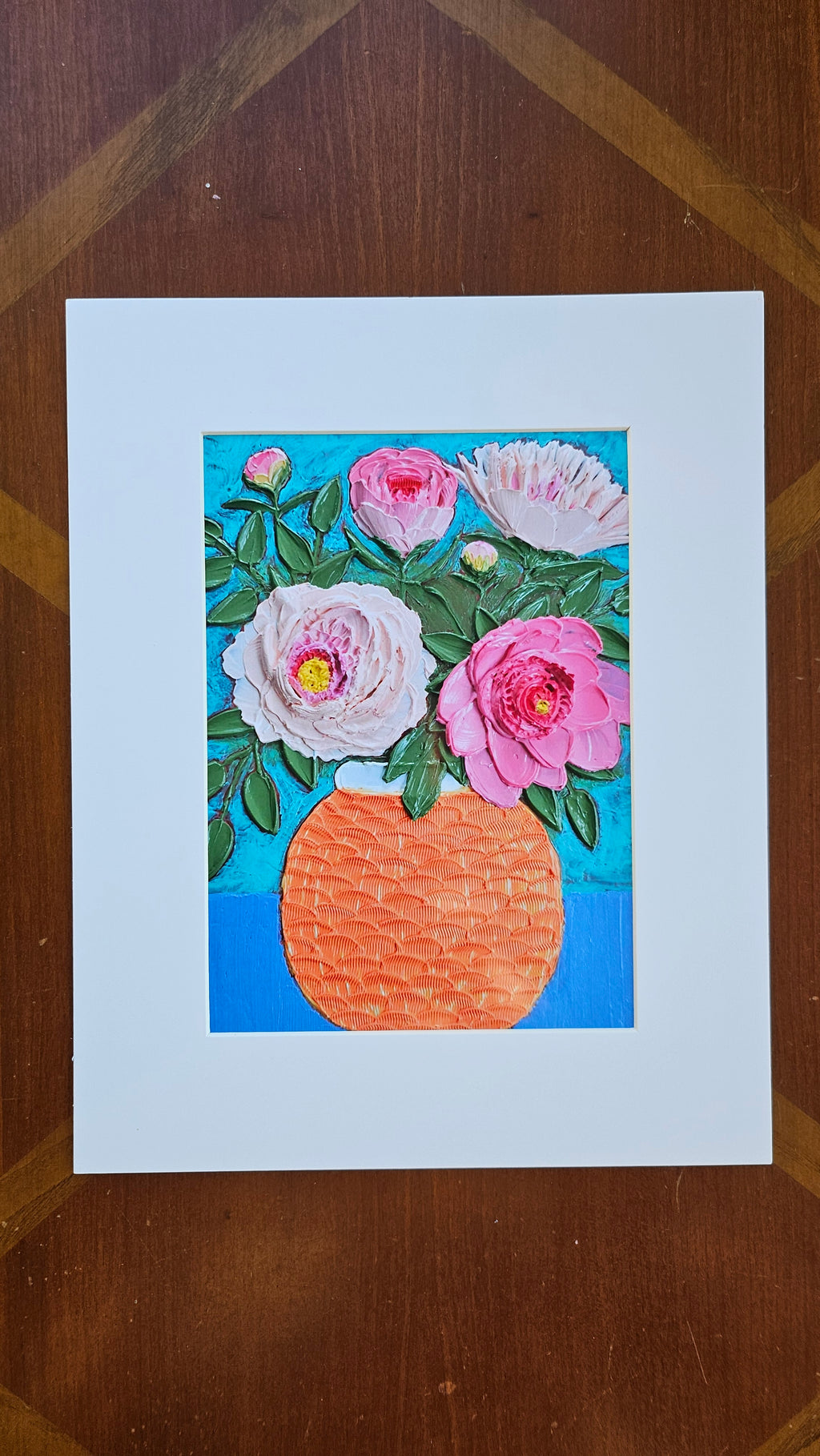 Print of painting, "Peonies #3"