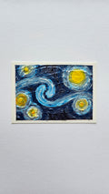 Mini painting of a starry night