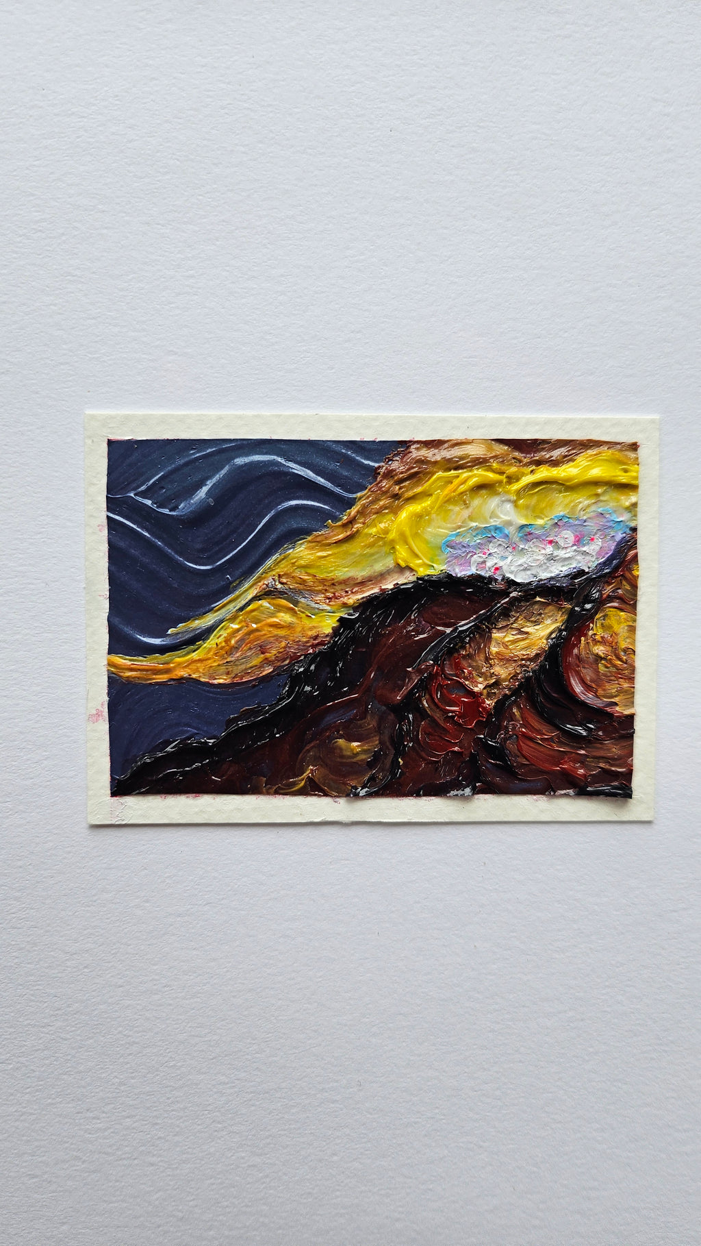 Mini painting of a thunderhead detail