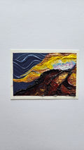 Mini painting of a thunderhead detail