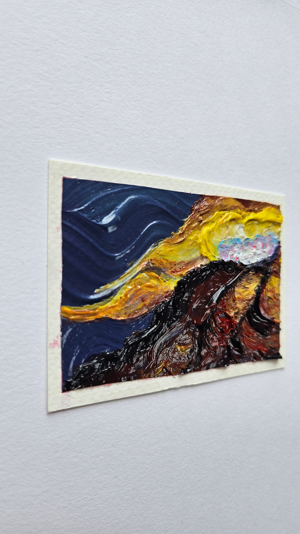 Mini painting of a thunderhead detail
