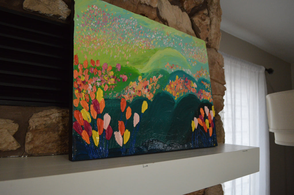 Hills of flowers